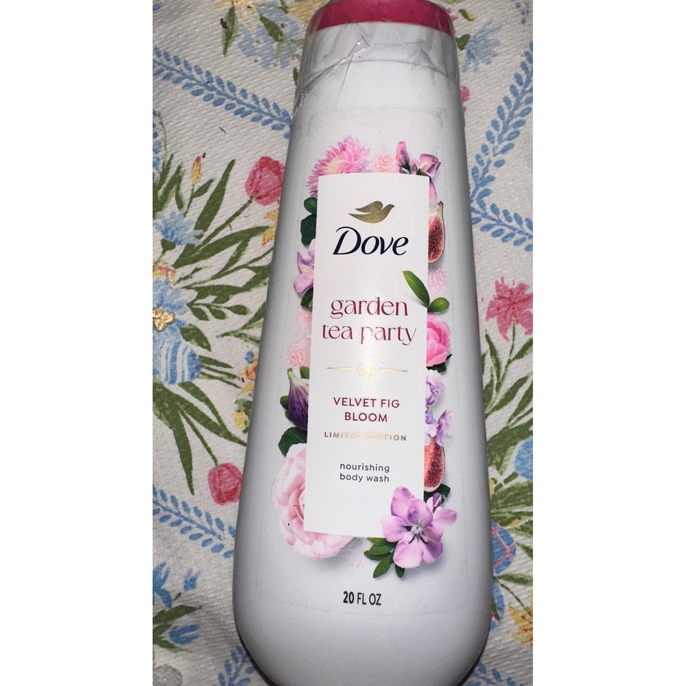 Dove Garden Tea Party Velvet Fig Bloom Nourishing Body Wash Limited Edition 20oz